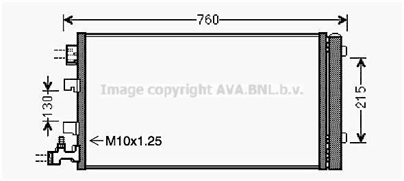 AVA QUALITY COOLING Конденсатор, кондиционер RT5449D